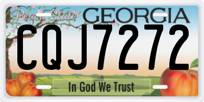 GA license plate CQJ7272