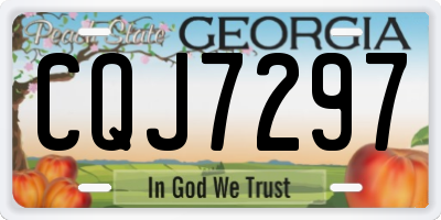 GA license plate CQJ7297