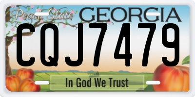 GA license plate CQJ7479