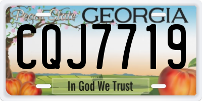 GA license plate CQJ7719