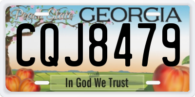 GA license plate CQJ8479