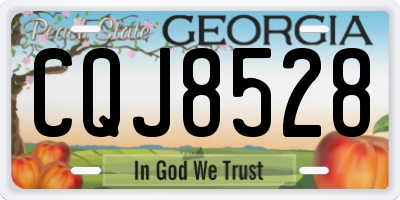 GA license plate CQJ8528