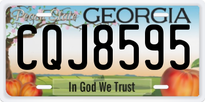 GA license plate CQJ8595