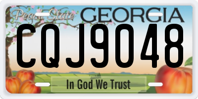 GA license plate CQJ9048