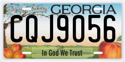 GA license plate CQJ9056