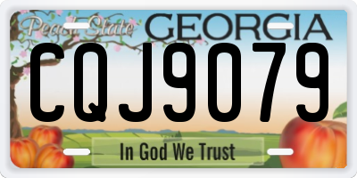 GA license plate CQJ9079