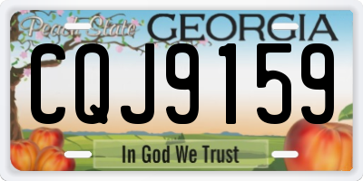 GA license plate CQJ9159