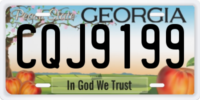 GA license plate CQJ9199