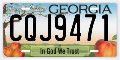 GA license plate CQJ9471