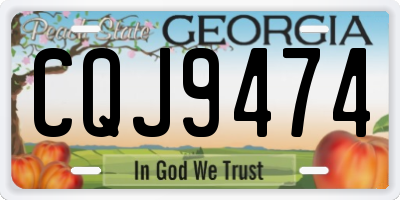 GA license plate CQJ9474
