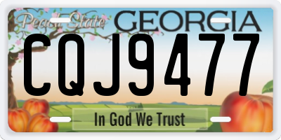 GA license plate CQJ9477
