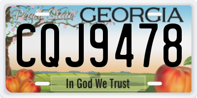 GA license plate CQJ9478