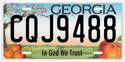 GA license plate CQJ9488