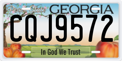 GA license plate CQJ9572