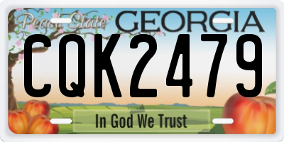 GA license plate CQK2479