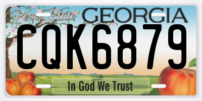 GA license plate CQK6879