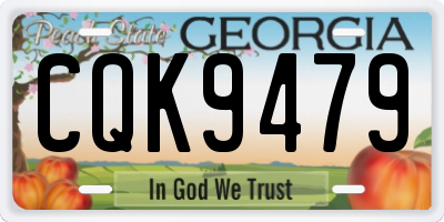 GA license plate CQK9479