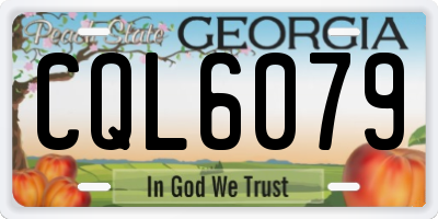 GA license plate CQL6079