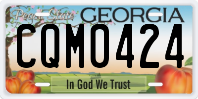 GA license plate CQM0424