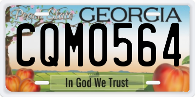 GA license plate CQM0564