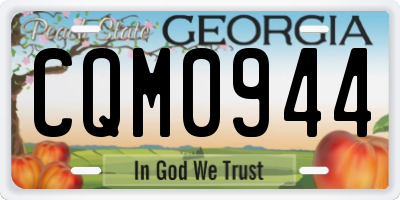 GA license plate CQM0944