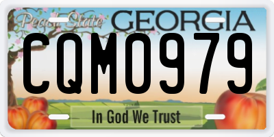 GA license plate CQM0979