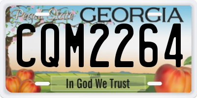 GA license plate CQM2264