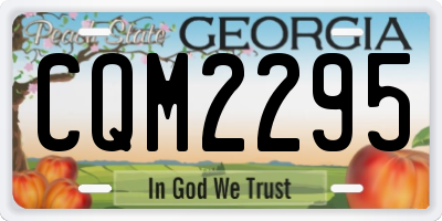 GA license plate CQM2295