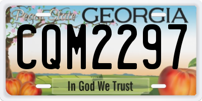 GA license plate CQM2297