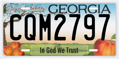 GA license plate CQM2797
