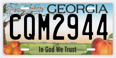 GA license plate CQM2944