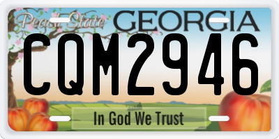 GA license plate CQM2946