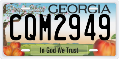 GA license plate CQM2949