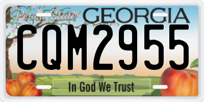 GA license plate CQM2955
