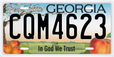 GA license plate CQM4623