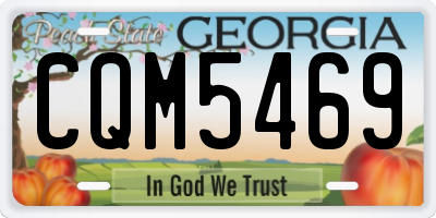 GA license plate CQM5469