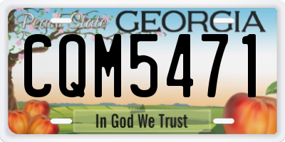 GA license plate CQM5471