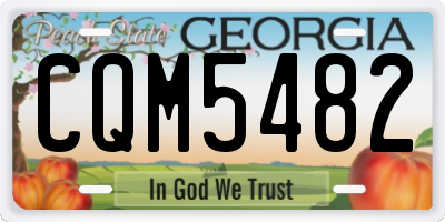 GA license plate CQM5482