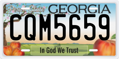 GA license plate CQM5659