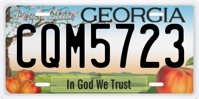GA license plate CQM5723