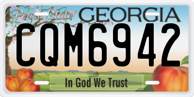 GA license plate CQM6942