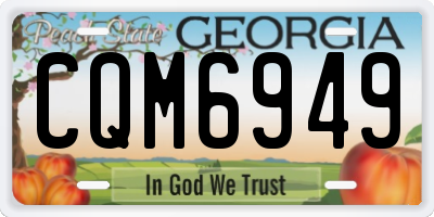 GA license plate CQM6949