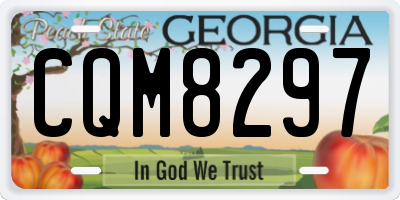 GA license plate CQM8297