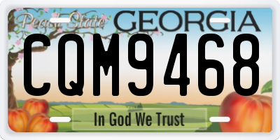 GA license plate CQM9468