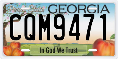 GA license plate CQM9471