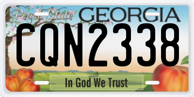 GA license plate CQN2338