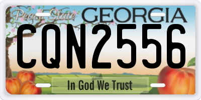 GA license plate CQN2556