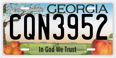 GA license plate CQN3952