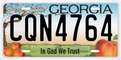 GA license plate CQN4764