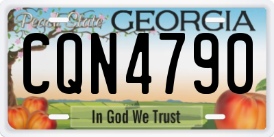 GA license plate CQN4790